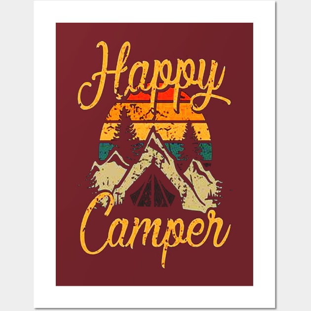 Happy Camper Wall Art by nicolasleonard